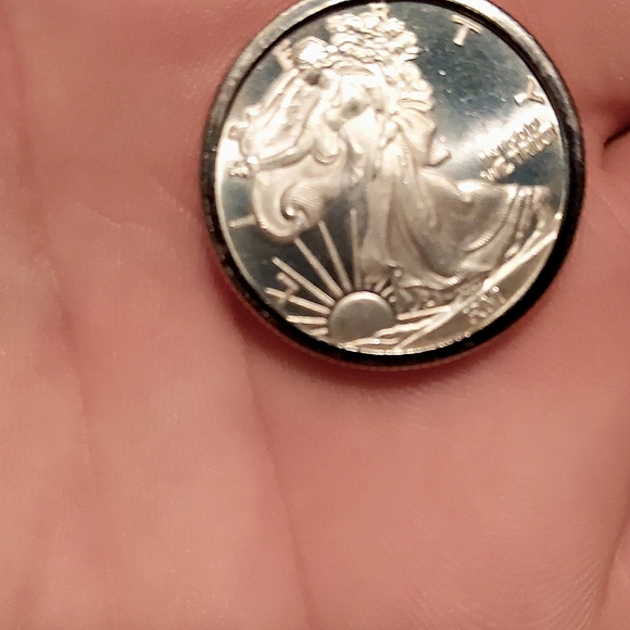 sterling Silver Necklace "18" w 1/4 Oz Silver - Picture 1 of 8